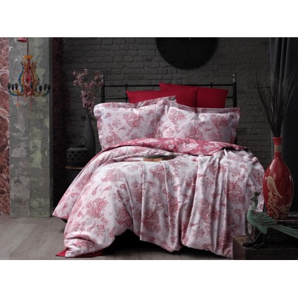 Постільна Білизна Arya Vogue Органик Жаккард 200x220 Rubin