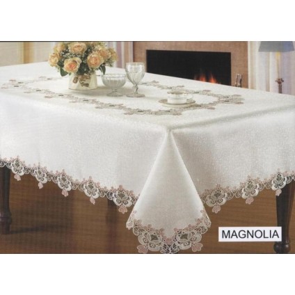 Скатерть Arya С гипюром 160x220 Magnolia
