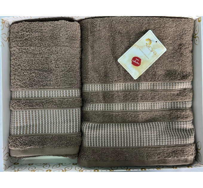 Набор Полотенец Arya Жаккард 50x90-70x140 Hera