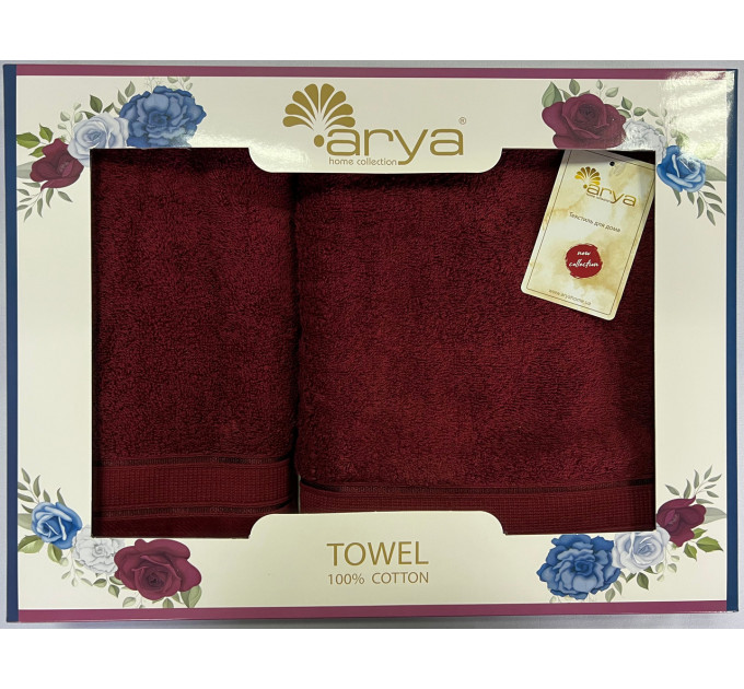 Набор Полотенец Arya Жаккард 50x90-70x140 Elena