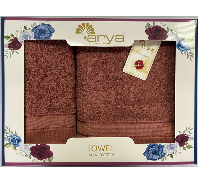 Набор Полотенец Arya Жаккард 50x90-70x140 Elena