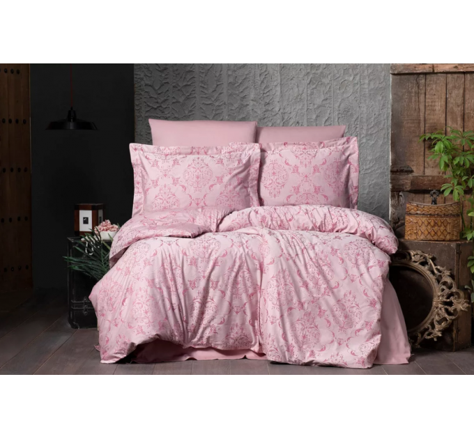 Постільна Білизна Arya Vogue Органик Жаккард 350TC 200x220 Paris Фуксія