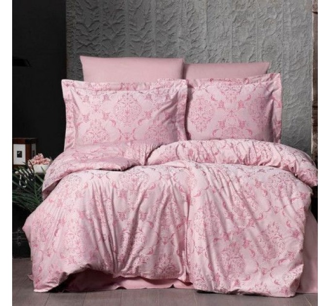 Постільна Білизна Arya Vogue Органик Жаккард 350TC 200x220 Paris Фуксія