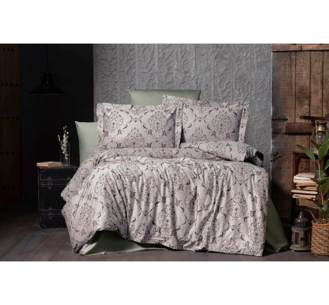 Постільна Білизна Arya Vogue Органик Жаккард 350TC 200x220 Paris