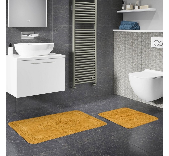 Килимок Arya 60x100 - 60x50 2 Пр. Damaks  Гірчичний