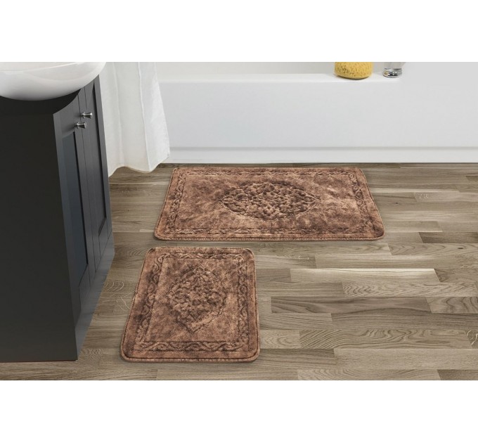 Килимок Arya 60x100 - 60x50 2 Пр. Damaks  Коричневий