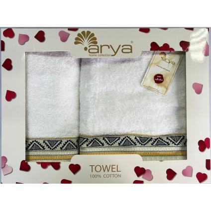 Набор Полотенец Arya Жаккард 50x90-70x140 Firuze