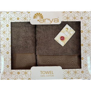 Набор Полотенец Arya Жаккард 50x90-70x140 Fold