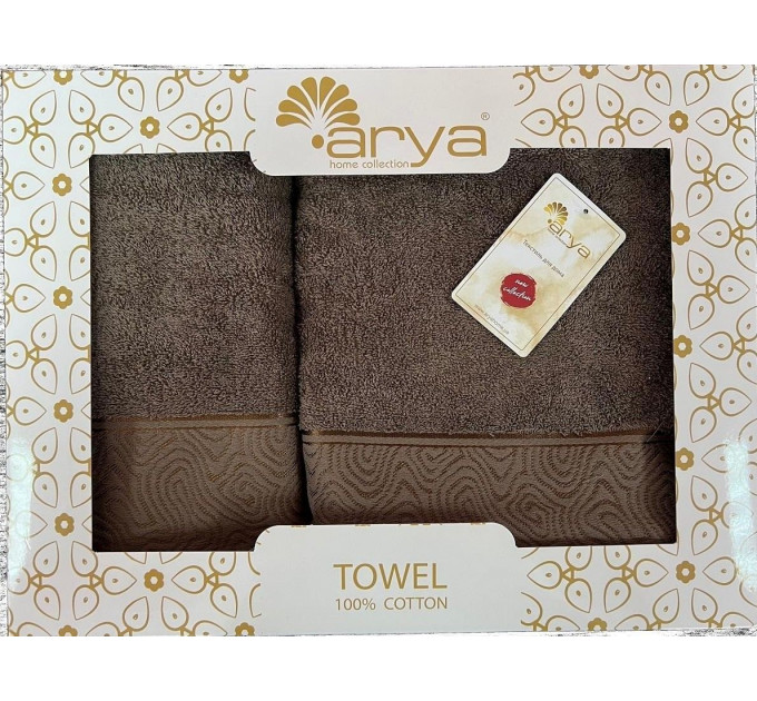 Набор Полотенец Arya Жаккард 50x90-70x140 Fold