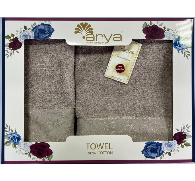 Набор Полотенец Arya Жаккард 50x90-70x140 Sena