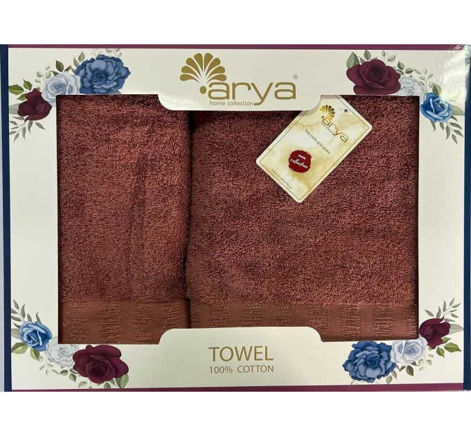 Набор Полотенец Arya Жаккард 50x90-70x140 Sophia