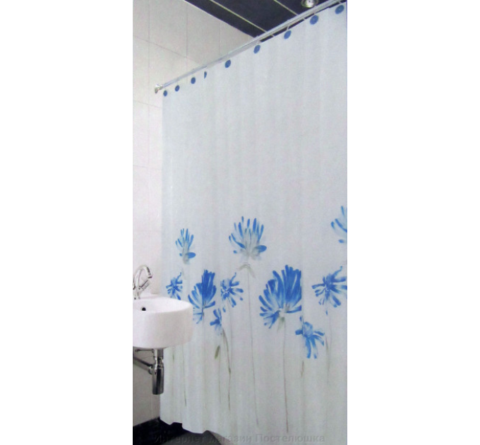 Штор для ванны Arya 180x180 Blue Daisy