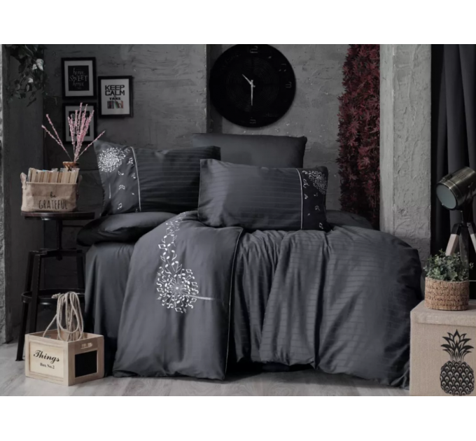 Постільна білизна Arya Vogue Embroidery Сатин З Вишивкою 200x220 Enster