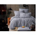 Постільна білизна Arya Vogue Органік Жаккард 200x220 Siv