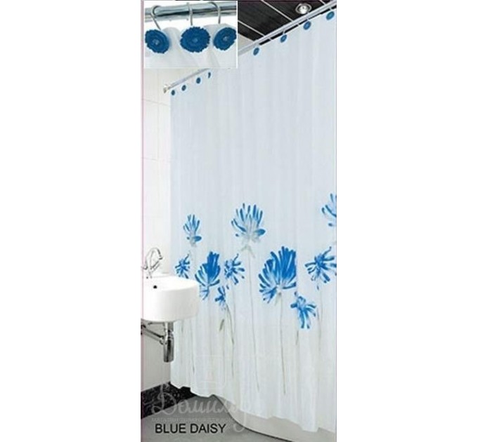 Штор для ванны Arya 180x180 Blue Daisy